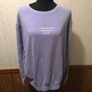 Ariana Grande Sweetener Lavender Pullover